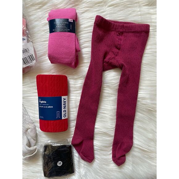 Baby and Toddler Girls Tights Bundle- Little Stocking Co,, Gap , Old Navy, etc - Picture 2 of 5